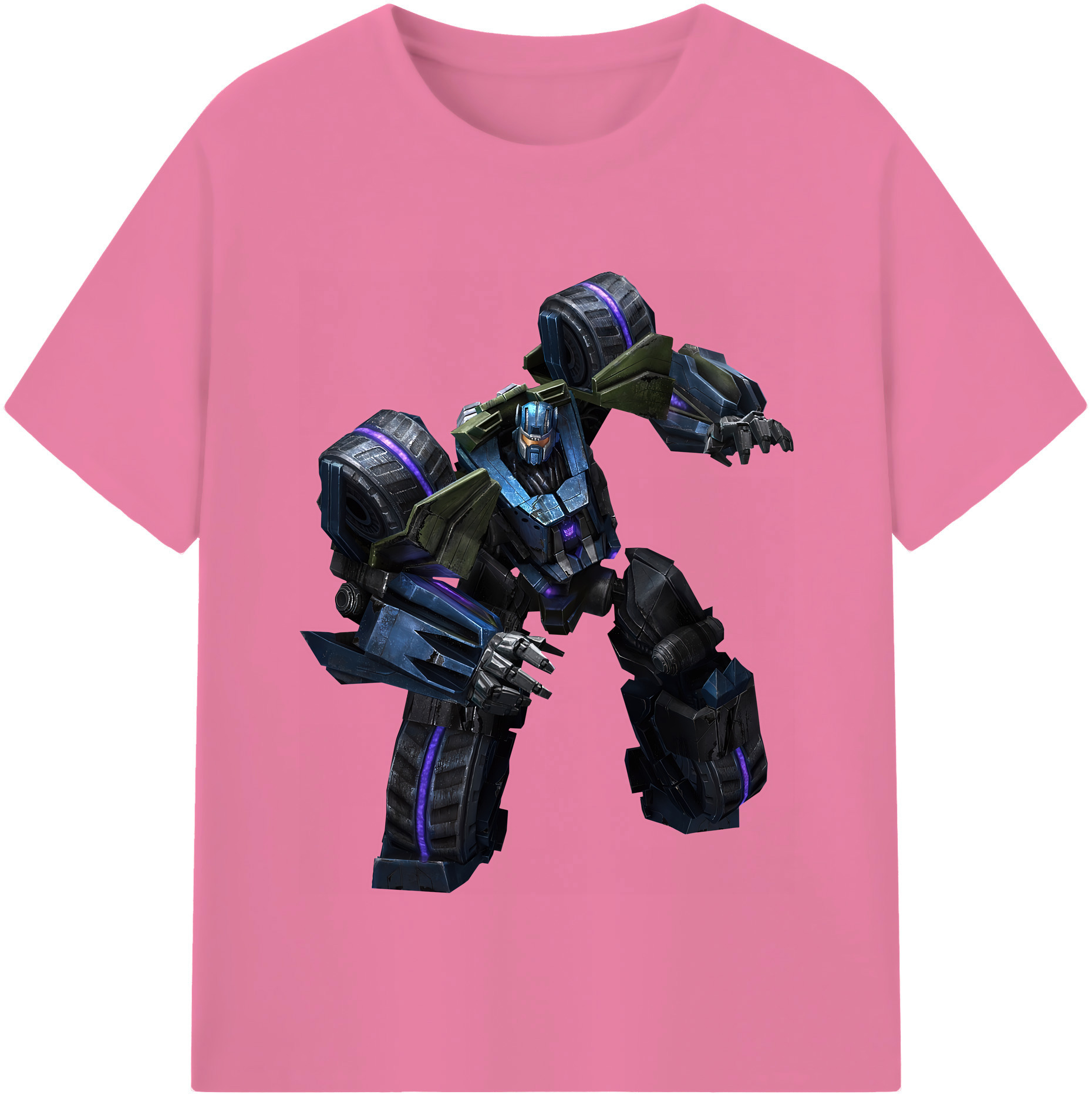 （画像用） Transformers トランスフォーマー 綿100％半袖Tシャツ（フロントプリント）
